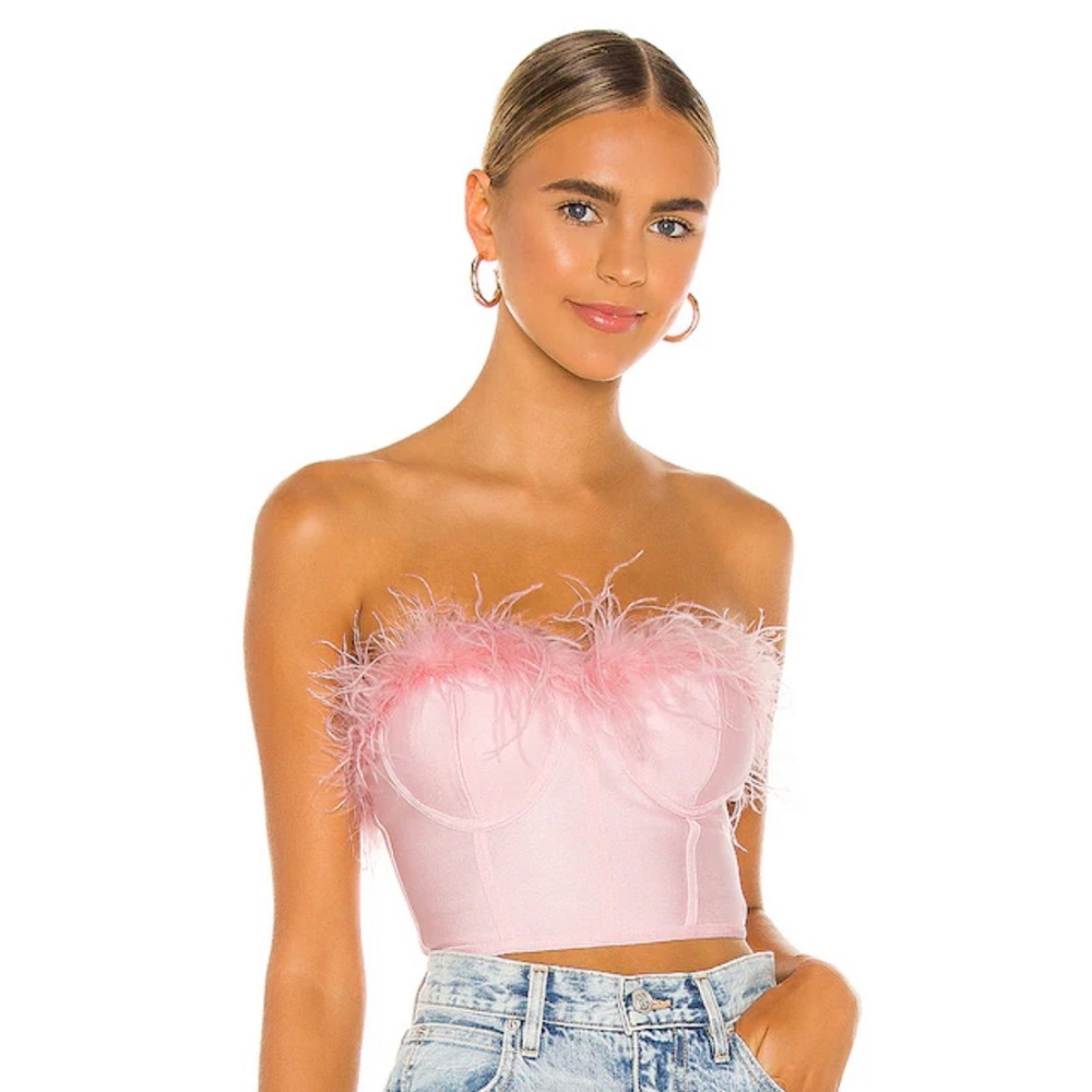 Ramona Bustier Top in Blush